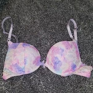 Victoria's Secret Multi-Colored Lace Push Up Bra